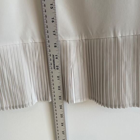 Spanx Yes Pleats‎ Tee Top Womens Size S White Cloud Tennis Prep Pickleball Nwt - Picture 6 of 8